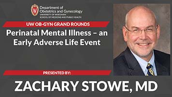  Grand Rounds: Stowe presents “Perinatal Mental Illness – an Early Adverse Life Event”
